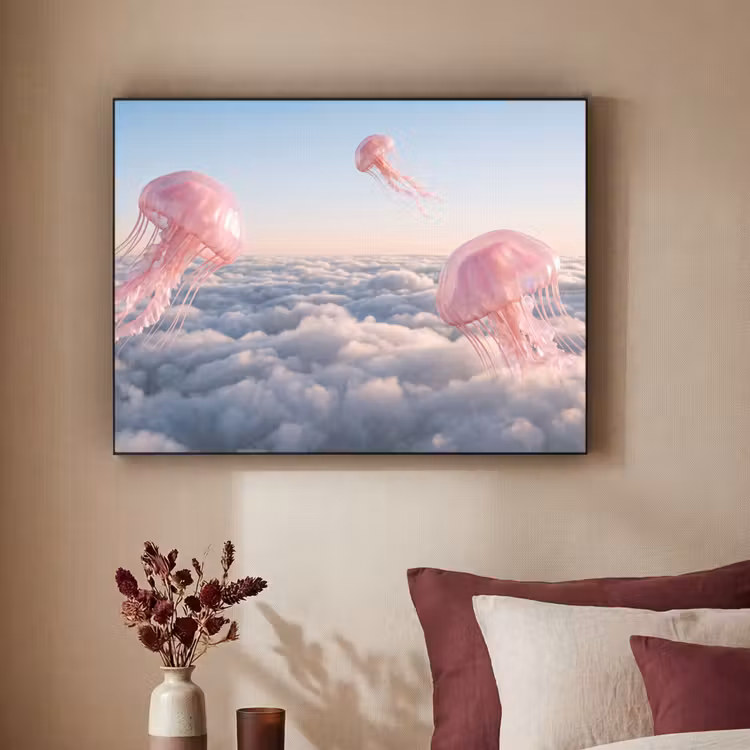 Art Frame - Roze dier - Wolken — 2