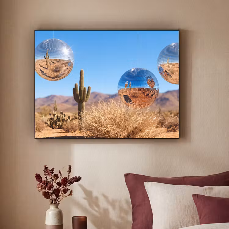 Art Frame - Woestijn - Spiegelbal - Kunst — 2