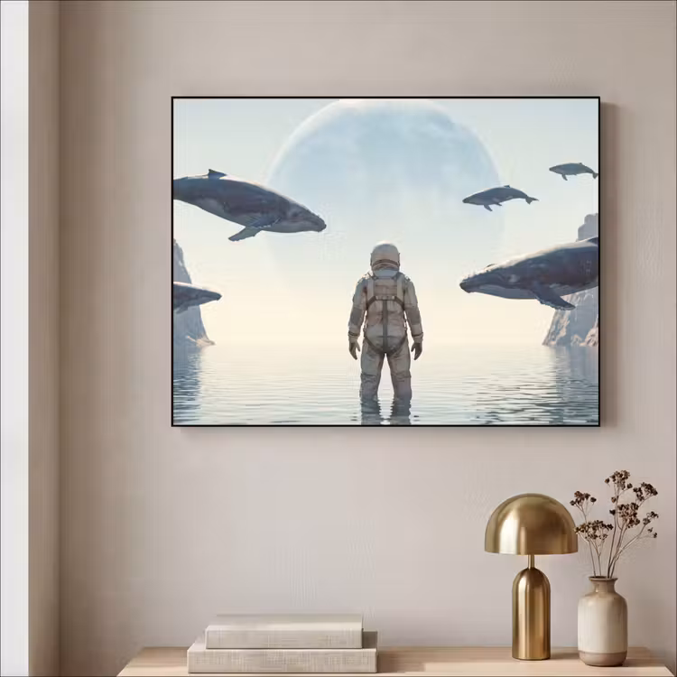 Art Frame - Ruimtevaarder - Walvis - Fantasie — 3