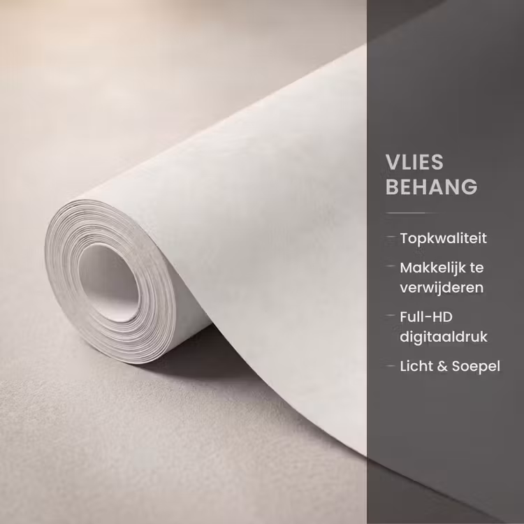 Behang - Crème - Egaal - Beton — 3