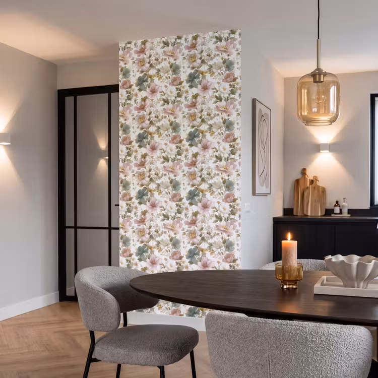 Behang - Bloemen - Patroon - Pastel — 5