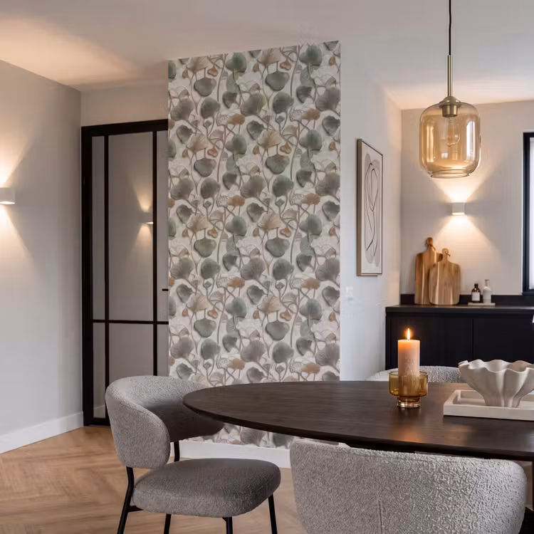 Behang - Elegant - Bladeren - Groen — 5