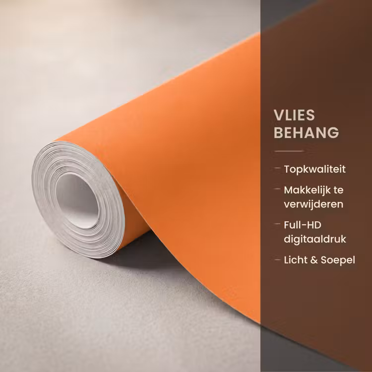 Behang - Cool - Oranje - Groen — 3
