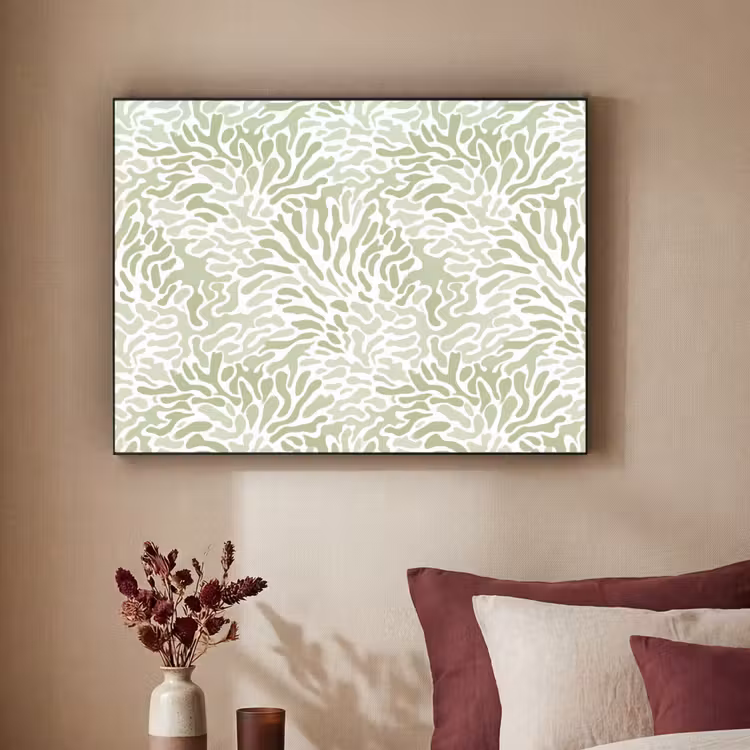 Art Frame - Saliegroen - Abstract - Organisch - Koraal - Patroon — 2