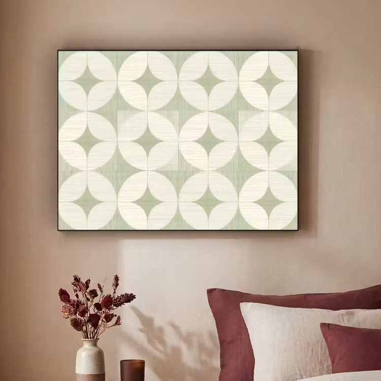 Art Frame - Saliegroen - Geometrisch - Retro - Mid-Century - Patroon — 2
