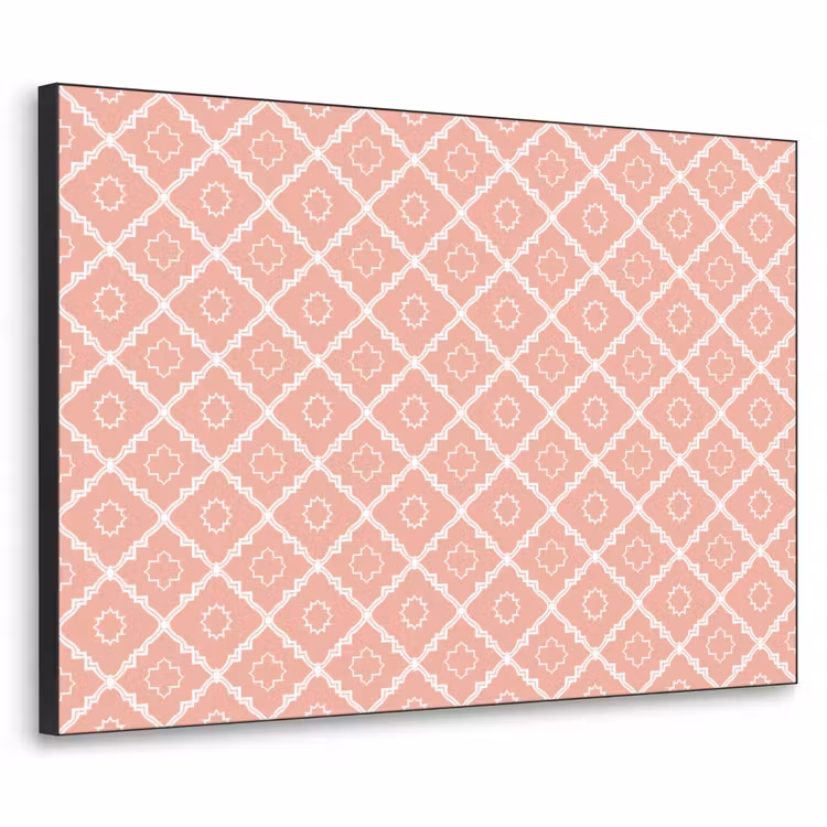 Art Frame - Zalmroze - Geometrisch - Elegant - Patroon — 1