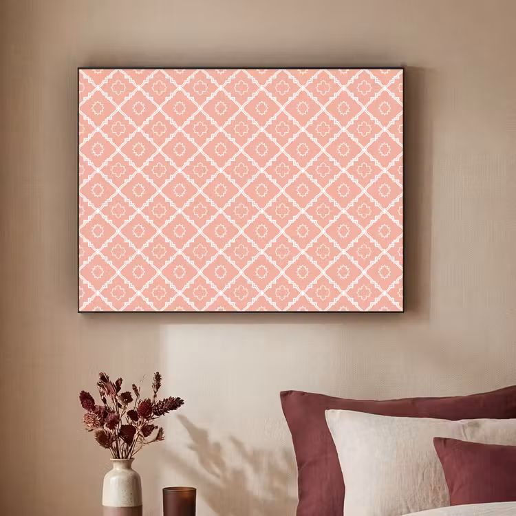 Art Frame - Zalmroze - Geometrisch - Elegant - Patroon — 2