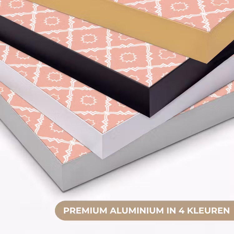 Art Frame - Zalmroze - Geometrisch - Elegant - Patroon — 5
