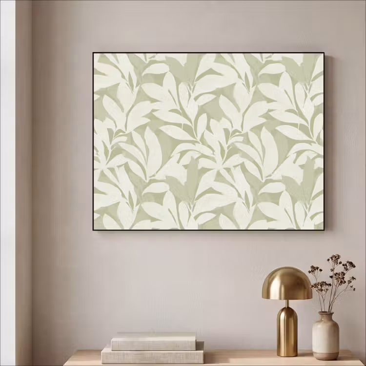 Art Frame - Saliegroen - Botanisch - Minimalistisch - Patroon — 3