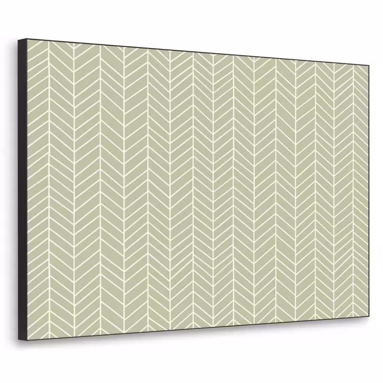 Art Frame - Saliegroen - Visgraat - Geometrisch - Patroon — 1