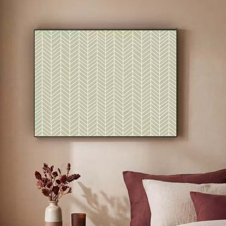 Art Frame - Saliegroen - Visgraat - Geometrisch - Patroon — 2