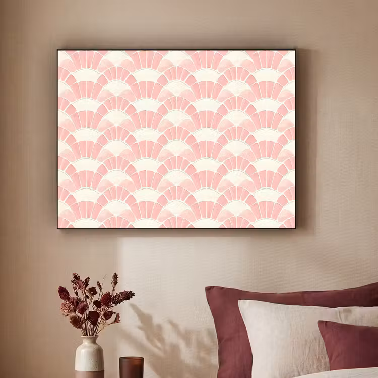 Art Frame - Roze - Waaiers - Mozaïek - Patroon — 2