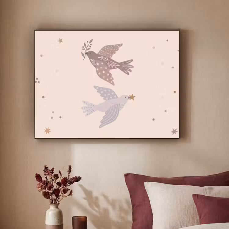 Art Frame - Vogel - Bessen - Natuur - Modern - Beige — 2