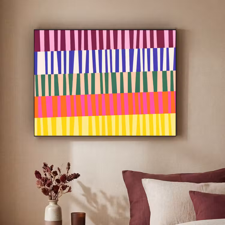 Art Frame - Patroon - Strepen - Abstract - Modern - Kleurrijk — 2