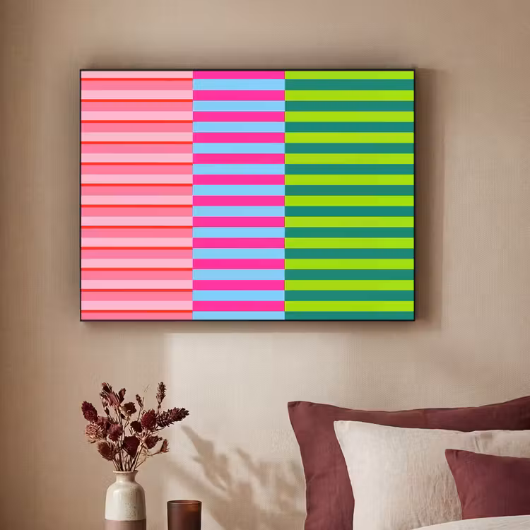 Art Frame - Patroon - Strepen - Modern - Abstract - Kleurrijk — 2