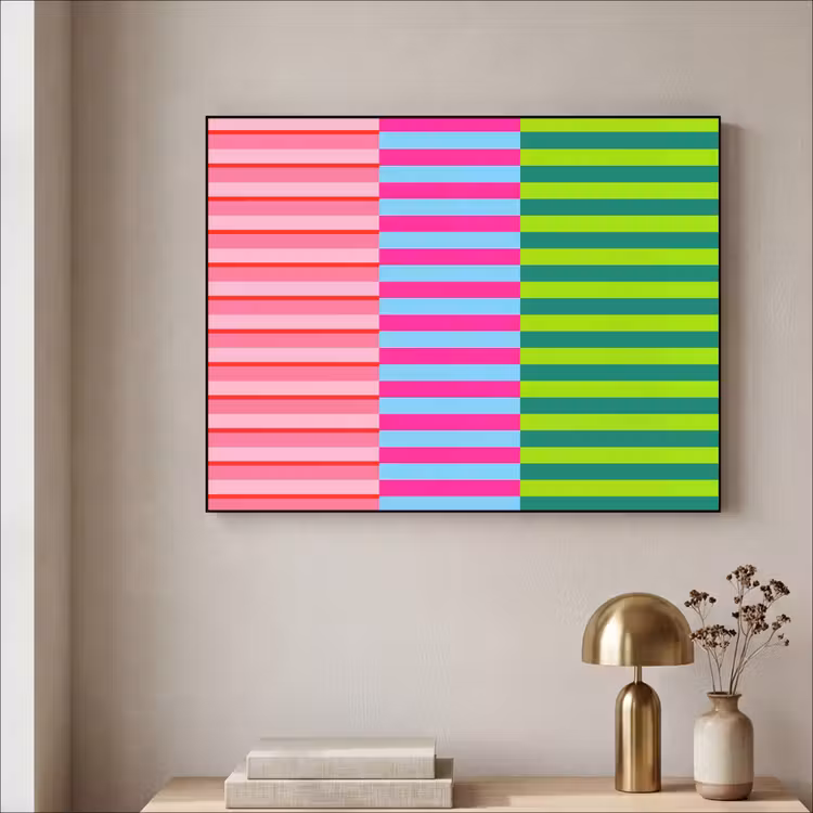 Art Frame - Patroon - Strepen - Modern - Abstract - Kleurrijk — 3