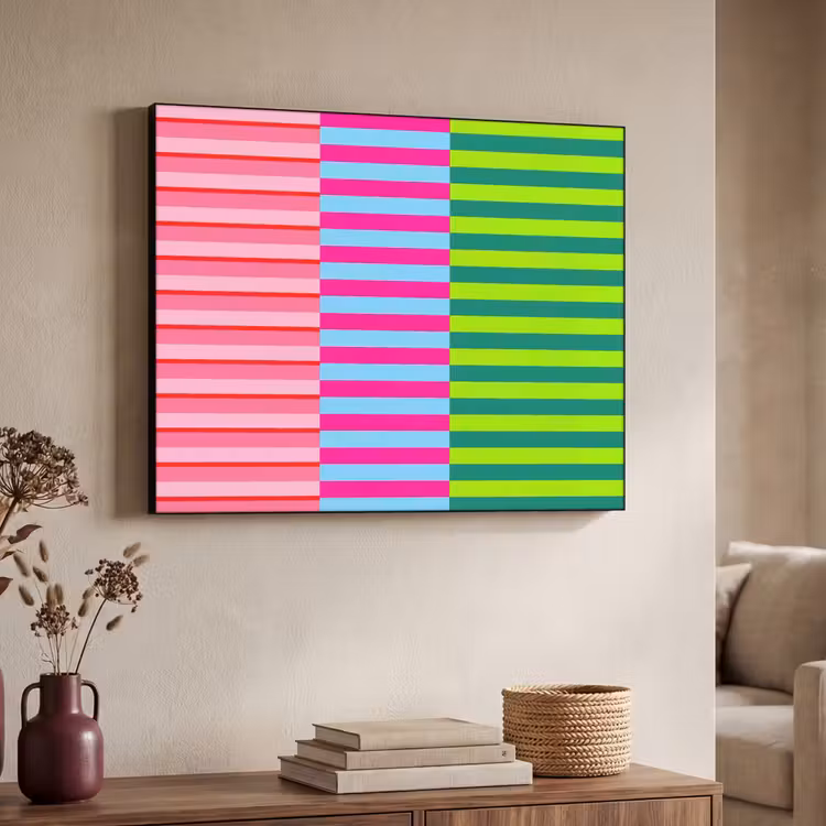 Art Frame - Patroon - Strepen - Modern - Abstract - Kleurrijk — 4