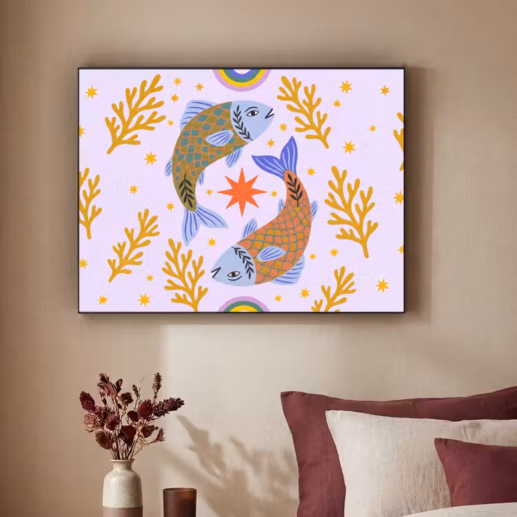 Art Frame - Vis - Onderwater - Dieren - Abstract - Kleurrijk — 2