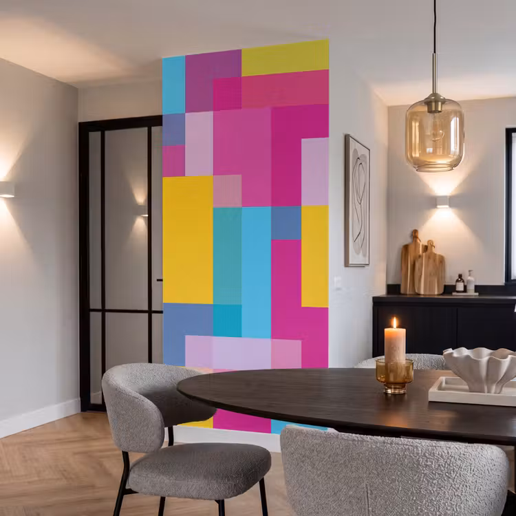 Behang - Abstract - Geometrisch - Kunst - Kleurrijk - Modern — 5