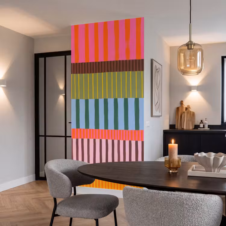 Behang - Abstract - Strepen - Modern - Kleurrijk - Kunst — 5