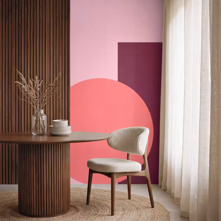 Behang - Abstract - Vormen - Roze - Modern - Design — 4