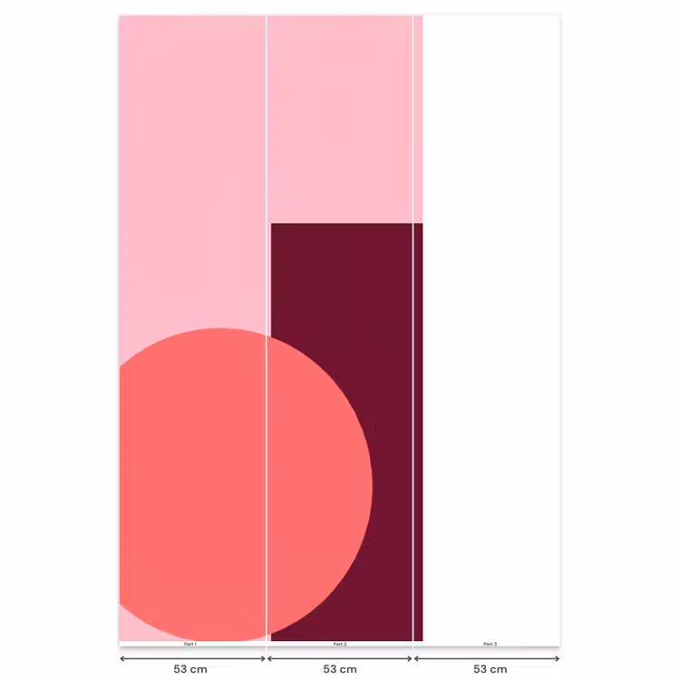 Behang - Abstract - Vormen - Roze - Modern - Design — 6