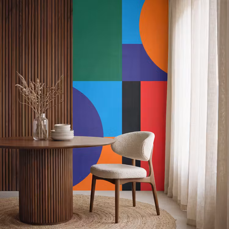 Behang - Geometrisch - Abstract - Vormen - Kleurrijk - Modern — 4