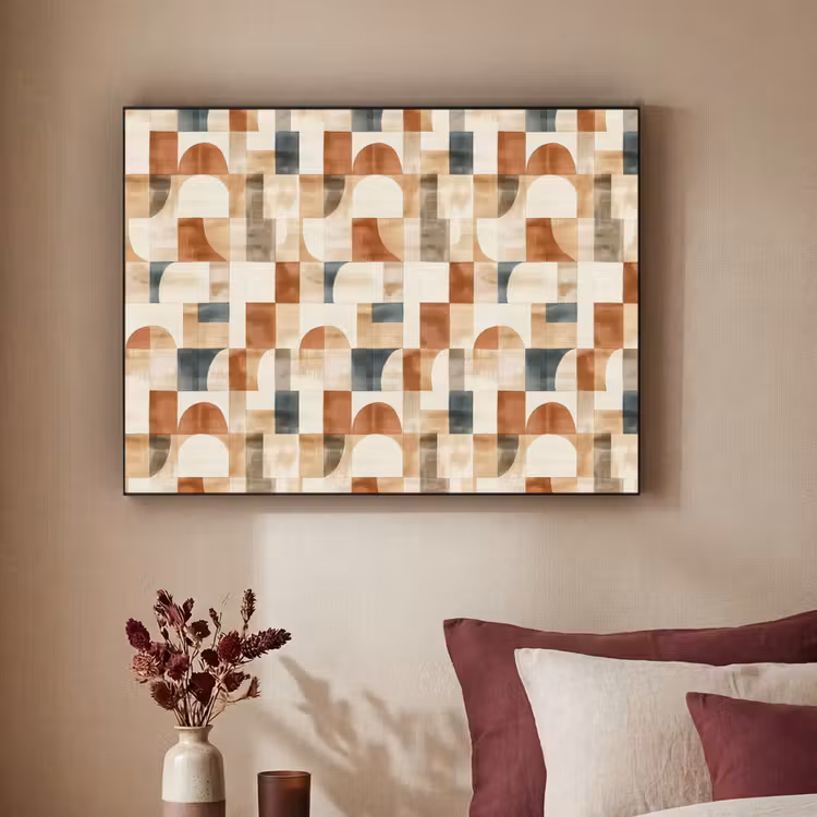 Art Frame - Terracotta - Geometrisch - Aquarel - Textuur — 2