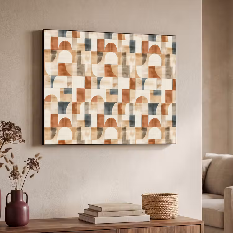 Art Frame - Terracotta - Geometrisch - Aquarel - Textuur — 4
