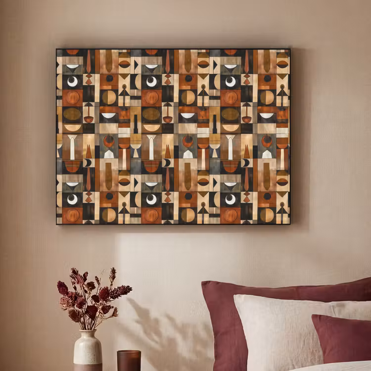 Art Frame - Terracotta - Geometrisch - Mid-Century - Patroon — 2