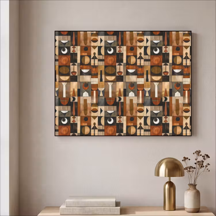 Art Frame - Terracotta - Geometrisch - Mid-Century - Patroon — 3