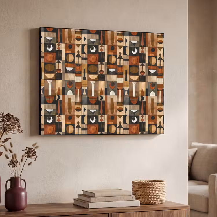 Art Frame - Terracotta - Geometrisch - Mid-Century - Patroon — 4
