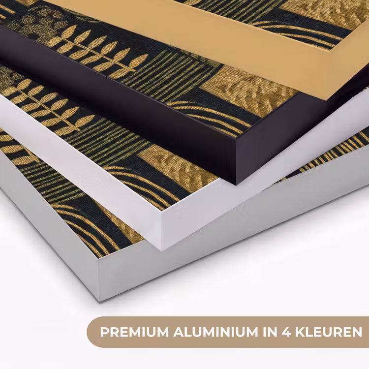 Art Frame - Zwart - Okergeel - Botanisch - Textuur — 5