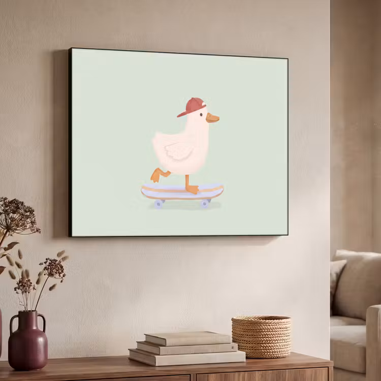 Art Frame - Vogel - Skateboard - Dieren - Cartoon - Speels — 4