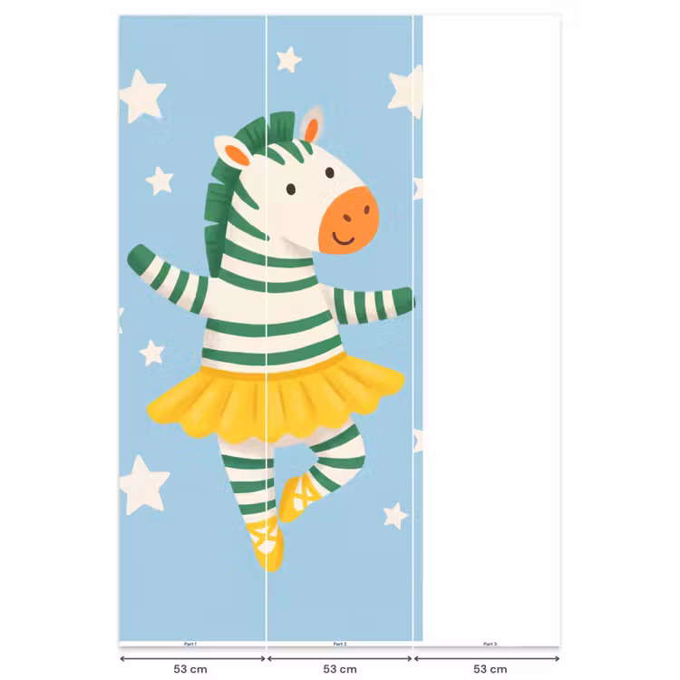 Behang - Dieren - Dans - Illustratie - Kinderkamer - Sterren — 6