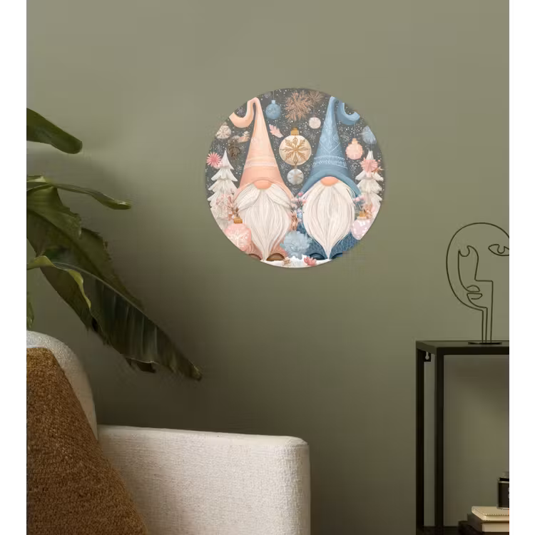 Behangcirkel - Kerst - Gnomen - Pastel — 3