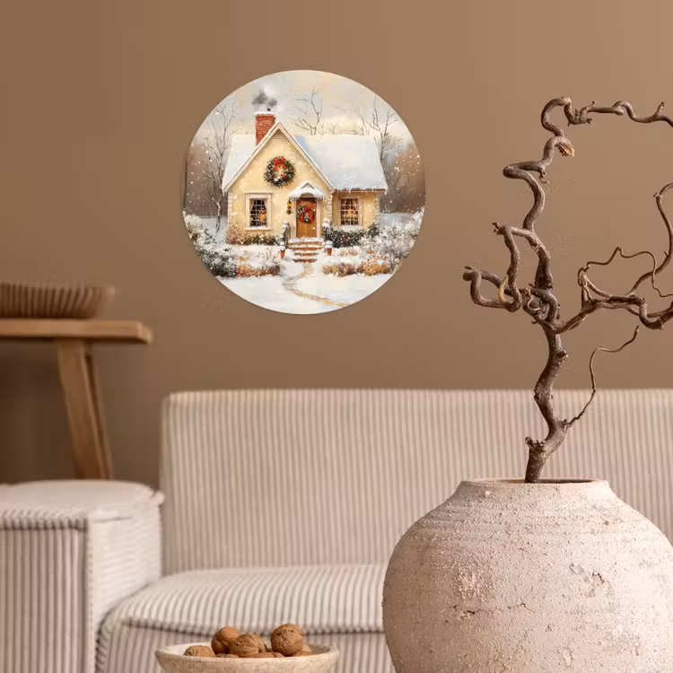 Behangcirkel - Kerst - Huis - Winter - Sneeuw — 2
