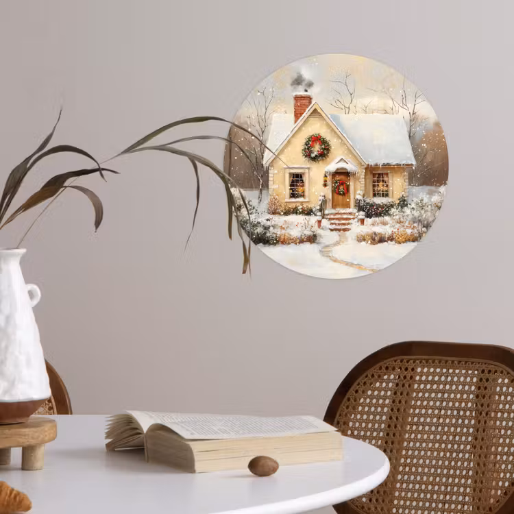 Behangcirkel - Kerst - Huis - Winter - Sneeuw — 4