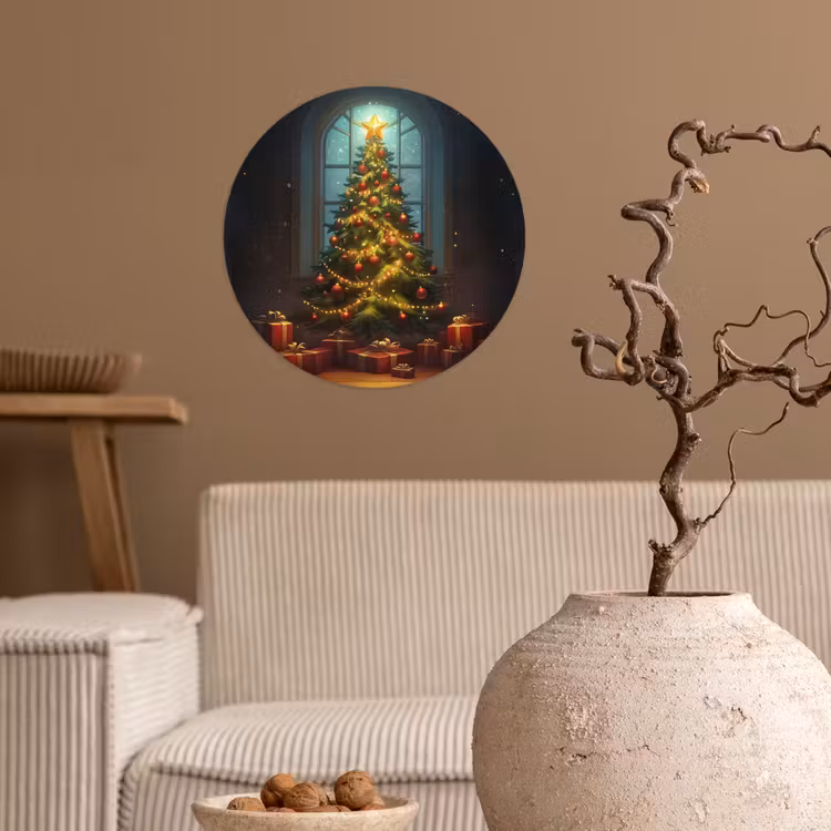 Behangcirkel - Kerstboom - Cadeau - Kerst - Winter — 2