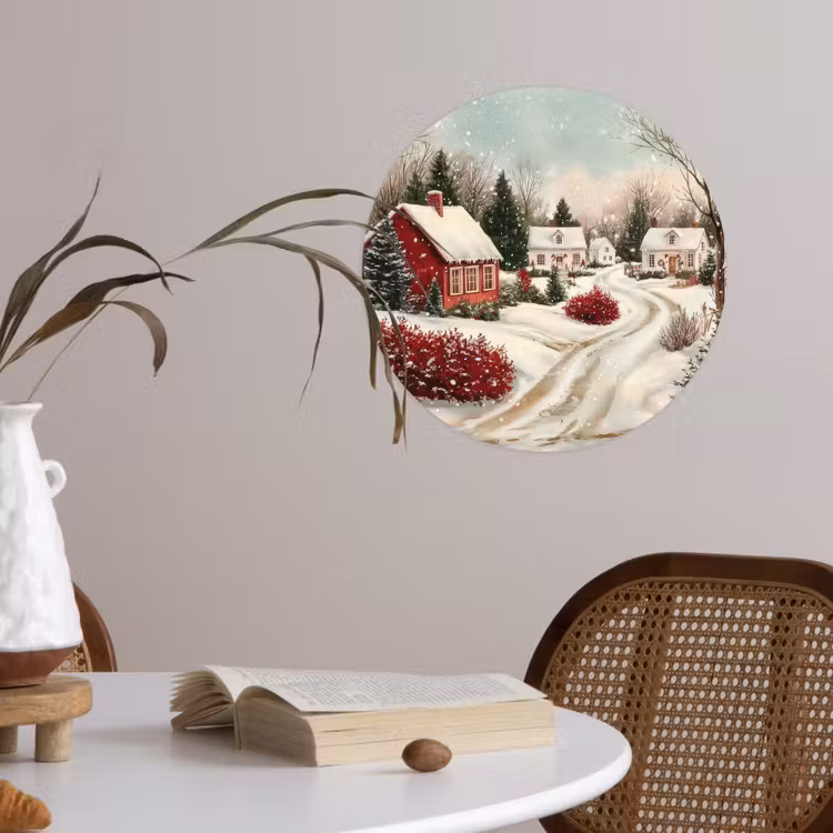 Behangcirkel - Kerstsfeer - Landelijk - Rood — 4