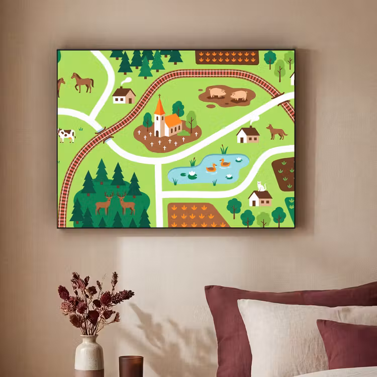 Art Frame - Platteland - Dieren - Illustratie — 2