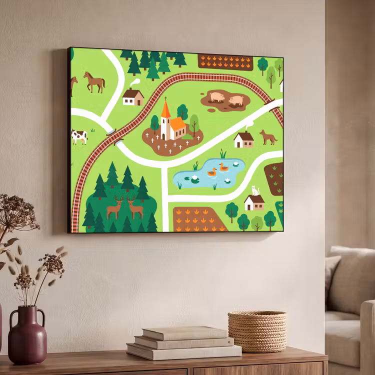 Art Frame - Platteland - Dieren - Illustratie — 4
