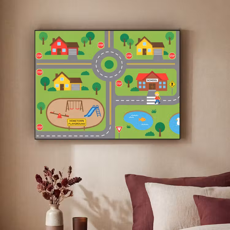 Art Frame - Stad - Wegen - Cartoon — 2