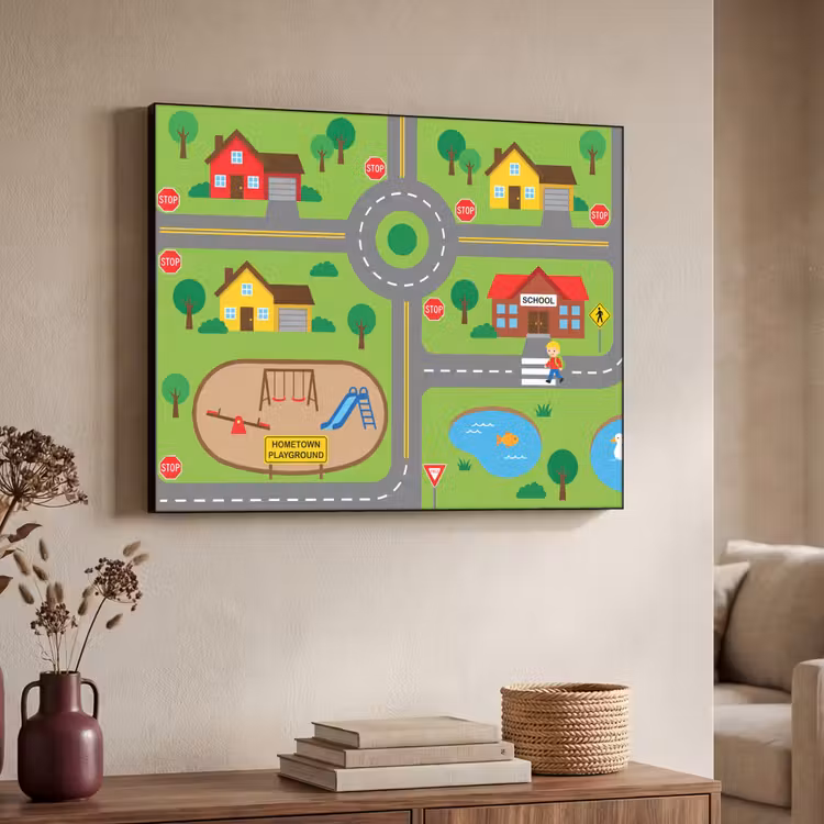 Art Frame - Stad - Wegen - Cartoon — 4