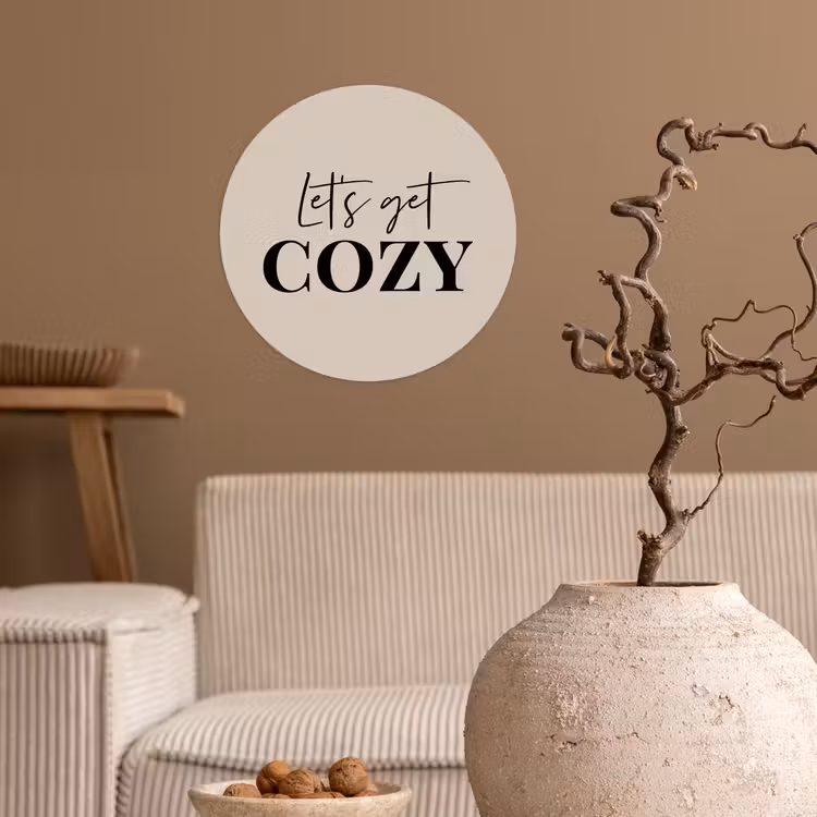 Behangcirkel - Beige - Winter - Quote - Cozy — 2