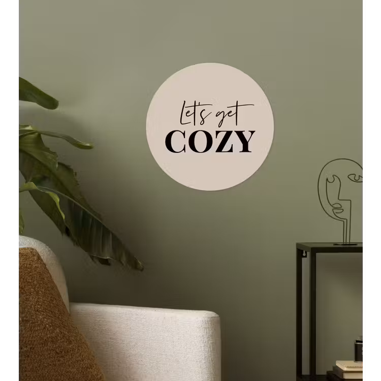 Behangcirkel - Beige - Winter - Quote - Cozy — 3