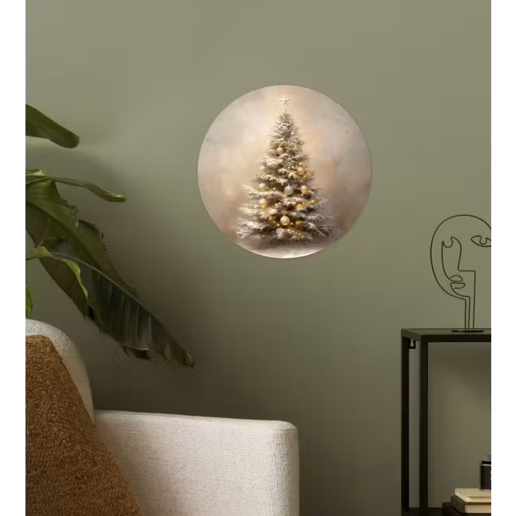 Behangcirkel - Kerst - kerstboom - Sneeuw - Art — 3