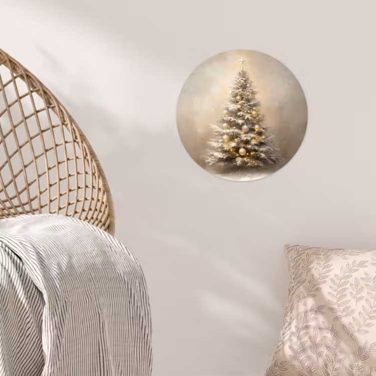 Behangcirkel - Kerst - kerstboom - Sneeuw - Art — 5