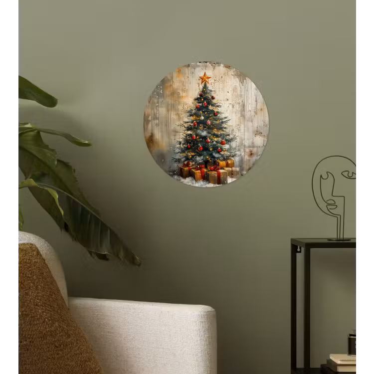 Behangcirkel - Kerstboom - Vintage - Kerst - Cadeau — 3