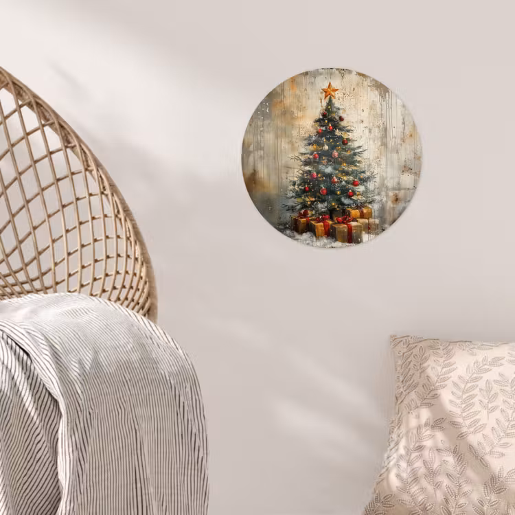 Behangcirkel - Kerstboom - Vintage - Kerst - Cadeau — 5
